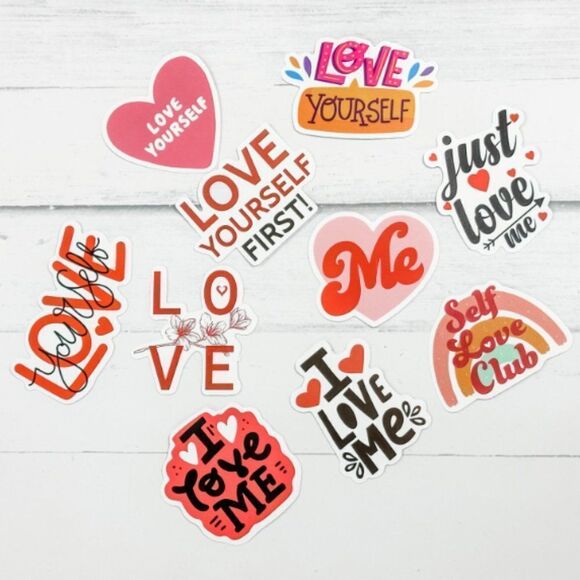 Self Love Stickers - Pack of 10 - Picture 3 of 14